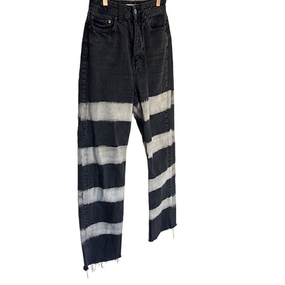 Zara Raw Hem Tie Dye Straight Leg Jeans‎ - Picture 3 of 11